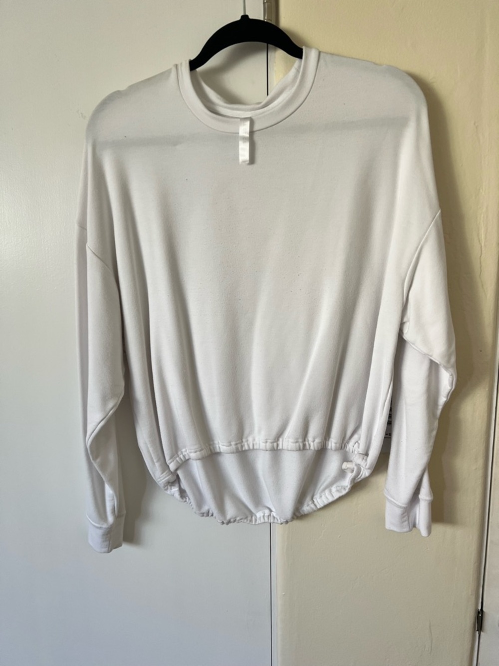 Fabletics White Lightweight Pullover Sweatshirt